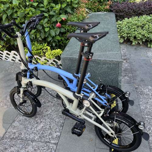 MINT BOB3 14吋 3速鉻鉬鋼車架 小布式折叠車 送前後蛙燈叮叮