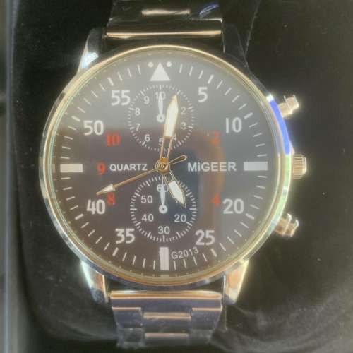 全新貨版 Migger Stainless Steel Silver Watch sample 出售 HK$68.00 1隻  ,$100....