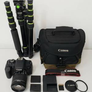 Canon 750D 連 18-55mm IS STM 標準防震變焦鏡頭套裝 (Kit Set) - 98% New，快門次...