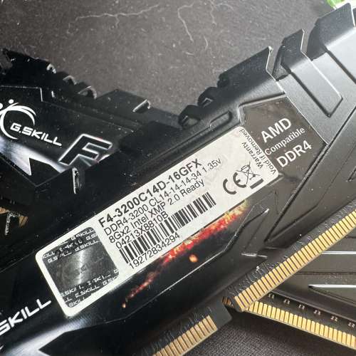 Gskill flare x 3200 cl14 ddr4 三星b-die 平價超頻首選 16gb (8gb*2)