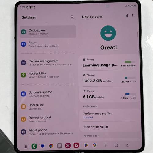 Samsung Fold 5 F946U 1TB 摺機 （少有大容量 ）