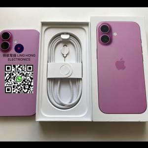港行電池100% iPhone 16 256gb 原裝無拆 粉紅色 Apple保養至 25年12月27日 whtapp ...