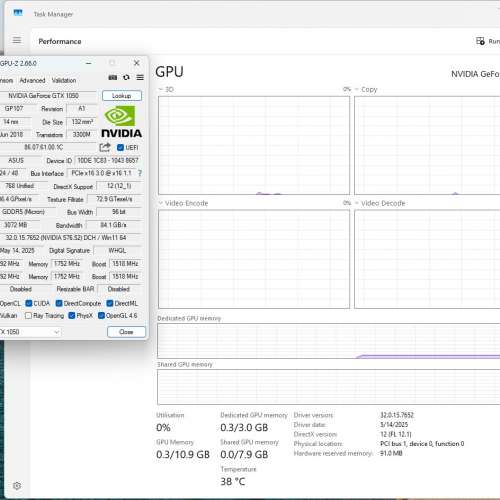 [免插電顯示卡] ASUS PHOENIX GeForce GTX 1050 3GB GDDR5