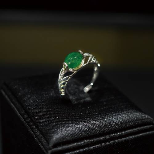 天然翡翠戒指連證書