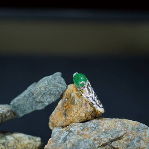 天然翡翠戒指連證書