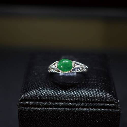 天然翡翠戒指連證書