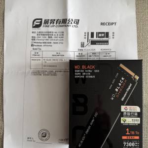 WD Western Digital SN850X M.2 Gen4 NVMe SSD 1TB 全新未開封 私人自讓