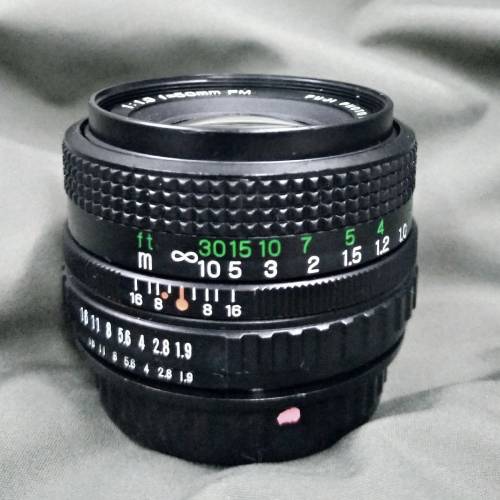 日本 X- fujinon FM  50mm  f1.9   AX-mount /富士 標準鏡  50 1.9  AX 插刀-mount