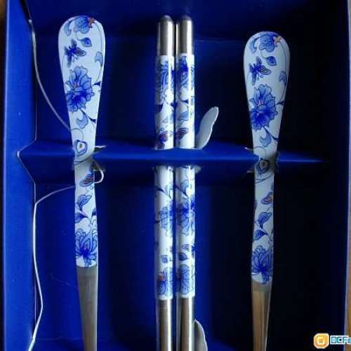 御用國粹(青花瓷)餐具1套