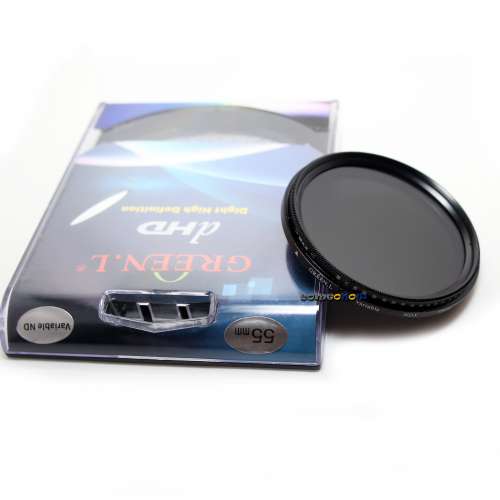 Green. L 55mm  ND2 to ND400 Variable Neutral Density Filter