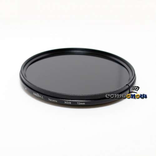 Green. L 72mm ND2 to ND400 Variable Neutral Density Filter 可調減光 濾鏡