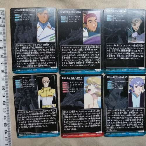 6 gundam seed cards