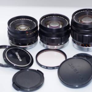 Konica F mount lenses for collectors