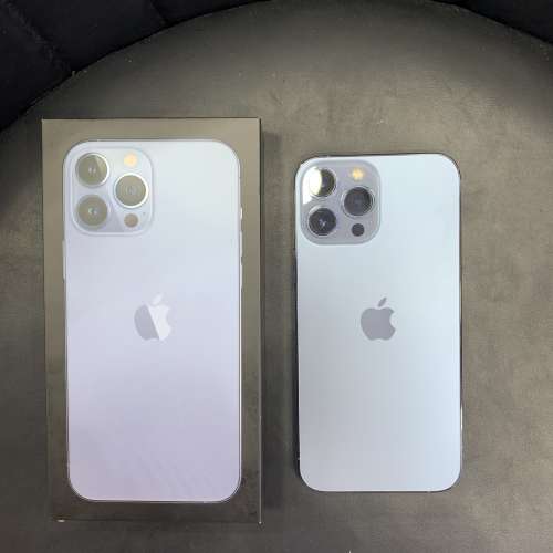 99%New iPhone 13 Pro Max 256GB 藍色 香港行貨 電池94% 全套有盒有配件 自用首選超值