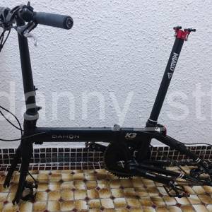 Dahon 2023年 K3 PLUS KAA693 啞黑色特別版 9波 16吋 305/349 大改裝組合 摺車