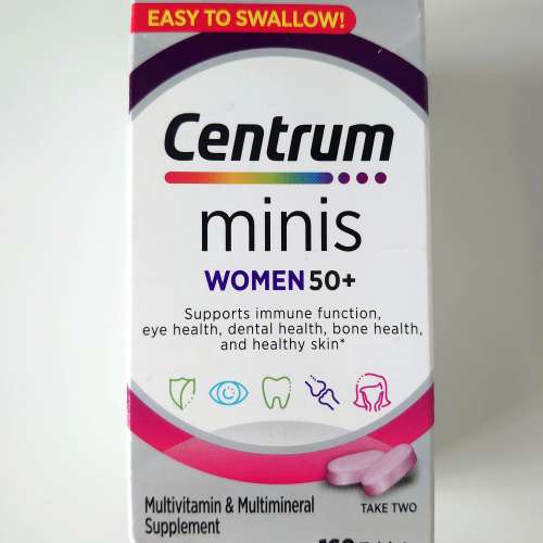 Centrum 善存 50+ 女士配方 細粒版 多種維他命 Minis Woman 50+ supplement