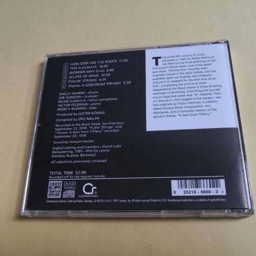 SHELLY MANNIE & HIS MAN AT THE BLACK HAWK 美版