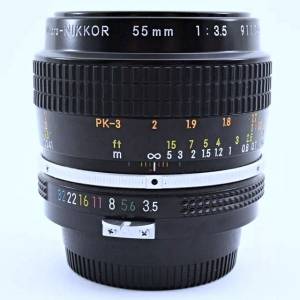 [幾乎全新] Nikon Micro NIKKOR 55mm f/3.5 Non-Ai MF 微距神鏡 - 完美成像與歷史珍藏