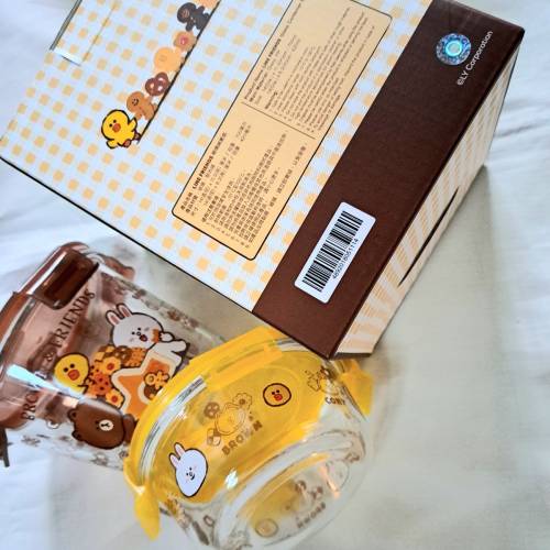 Brown & Friends 玻璃食物盒 （一套2件）