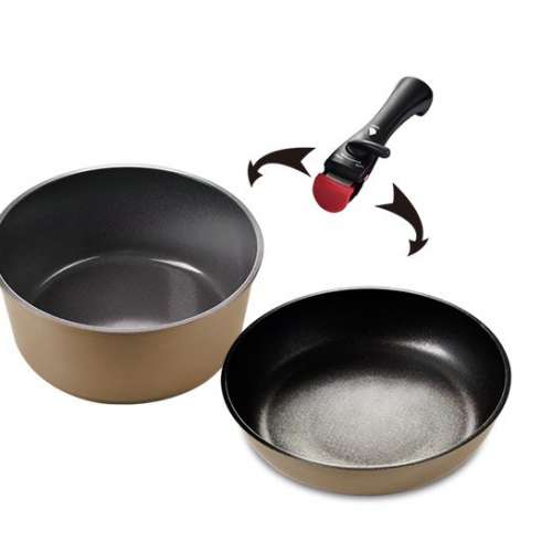全新 德國寶 可拆式手柄易潔鑊煲 GERMAN POOL Detachable-Handle Pan & Pot Set KP...