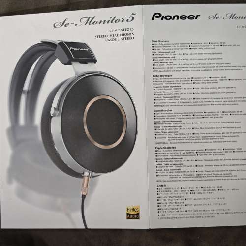 pioneer SE-MONITOR5 耳機 少用 水貨 有盒冇單有證 98%以上新 如實物圖一致 功能正...