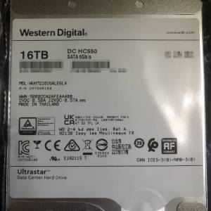 WD Ultrastar DC HC550 16TB
