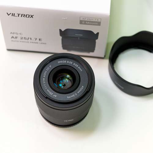 全新一樣 行貨 Viltrox 25mm f1.7 Sony E mount 唯卓APS-C 自動對焦鏡頭