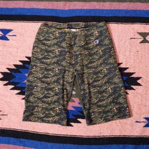 Vintage Champion REVERSE WEAVE Camo short pant air max usa nba stussy