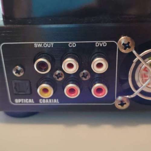 放逾90%新的KINGHOPE君豪之音胆石合併機連AUNE X3紅漆實木同軸喇叭一對=$1000