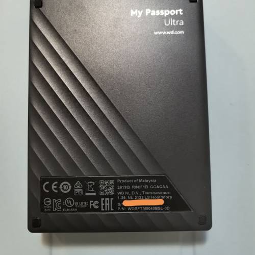 WD My Passport Ultra 4TB USB-C 外置硬碟