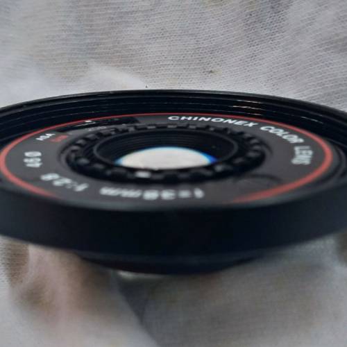 日本 38mm f2.8  chinonex color Lens ,由Chinon小型 菲林機拆下