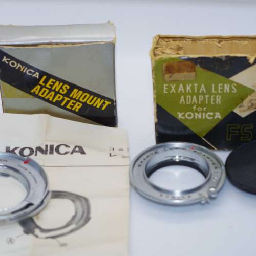 Rare and minty older Konica F mount lens adapters