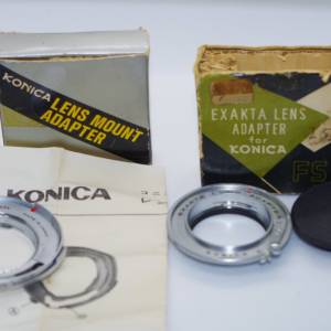 Rare and minty older Konica F mount lens adapters