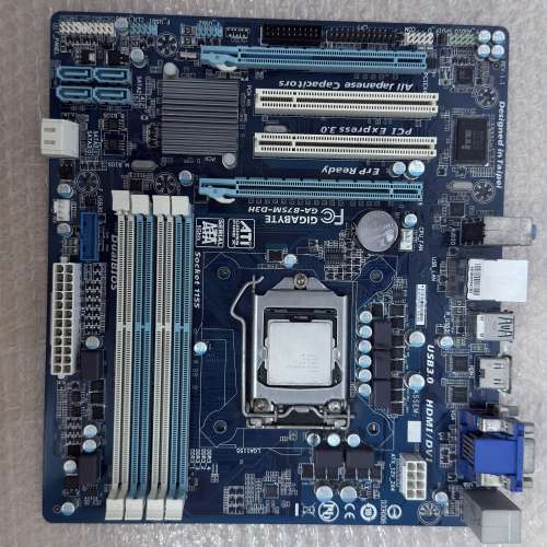 二手 GIGABYTE B75M-D3H B75 DDR3 LGA1155 MATX MB