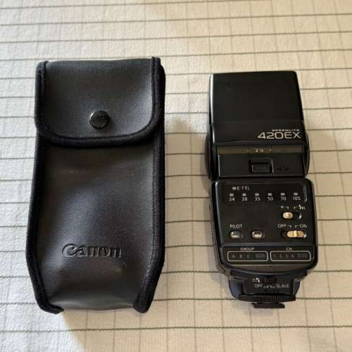 95% 新 Canon SpeedLite 420EX 連 Omni-Bounce 柔光罩
