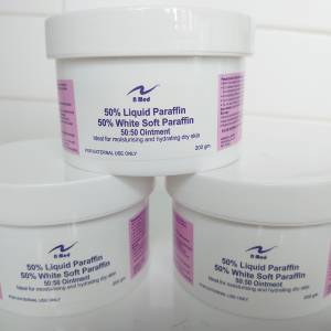 50% liquid paraffin 50% white soft paraffin 50:50 ointment
