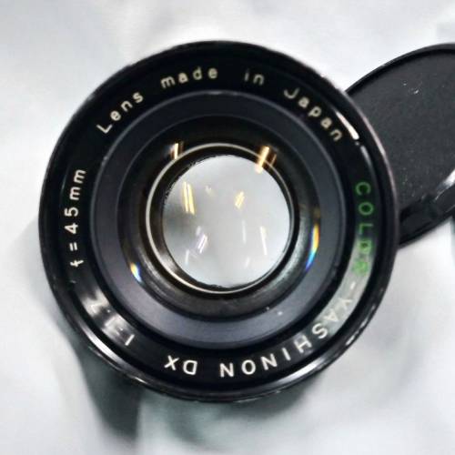日本 黑身 45mm f1.7 Color-Yashinon DX (拆自 Yashica electro35 菲林機)已加M42牙...