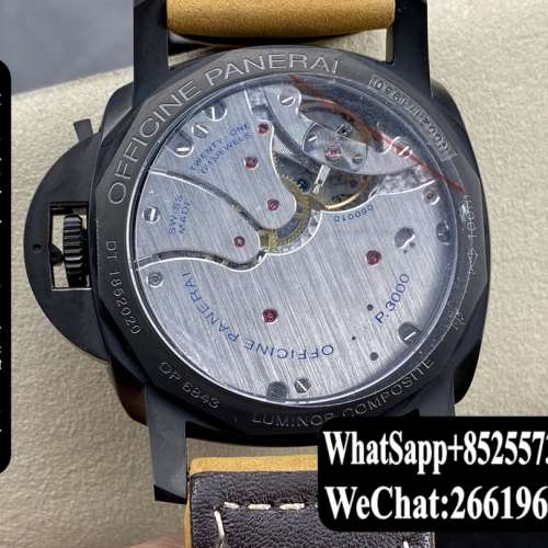 Panerai沛納海 Luminor PAM375 47mm 藍寶石 Composite復合材質