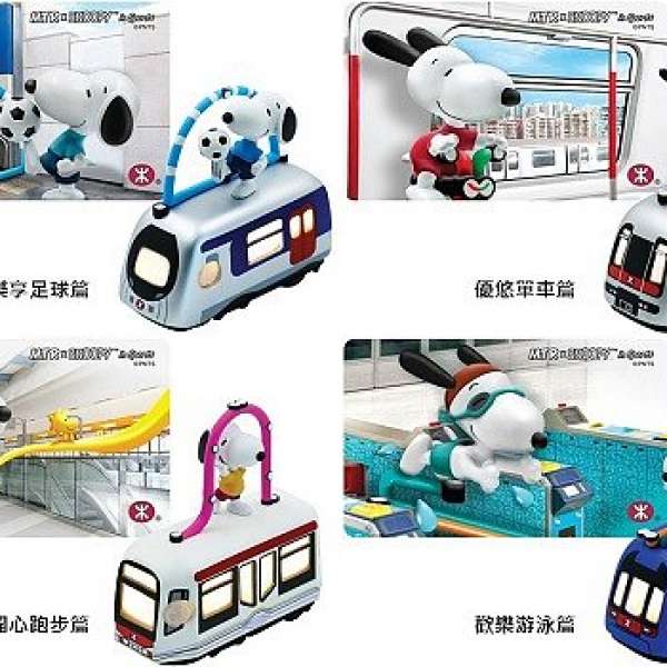 MTR x SNOOPY in Sports」紀念車票---SNOOPY列車感應燈