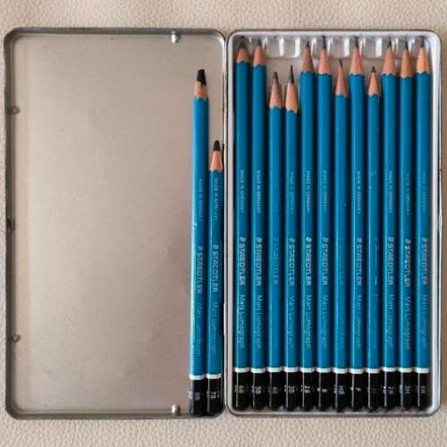 STAEDTLER Mars Lumograph 鉛筆 素描筆 繪圖筆 14枝
