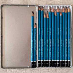 STAEDTLER Mars Lumograph 鉛筆 素描筆 繪圖筆 14枝