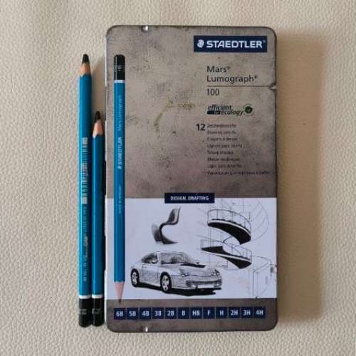STAEDTLER Mars Lumograph 鉛筆 素描筆 繪圖筆 14枝