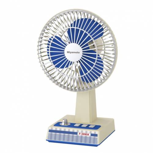 Miyamoto F-30MIA昭和風日系桌上無線搖頭風扇