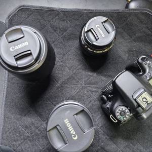 Canon EOS 70D + EF 28 f/1.8 +  EF-S 18-135 IS STM + EF-S 55-250 IS