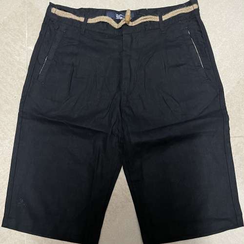 全新Burberry Black Label 麻棉短褲