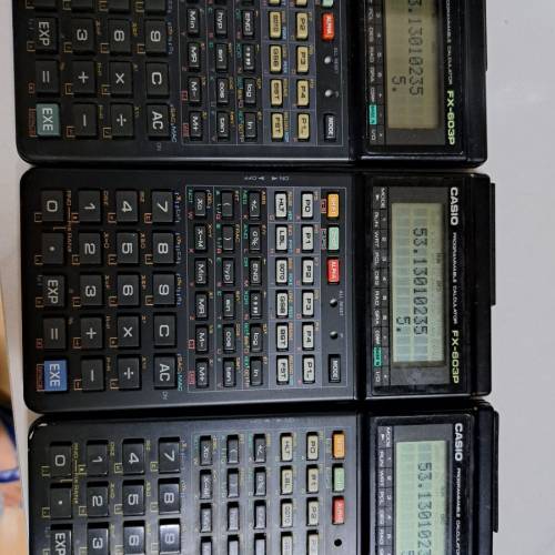 Casio fx-603p測量用計數機