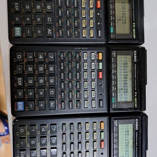 Casio fx-603p測量用計數機