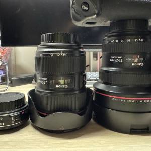 (全要平d 給你）有盒 有保 有單 試放手上Canon EF lens + 1DX iii，可散賣