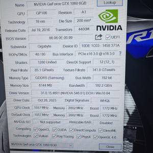 Gigabyte GTX1060 6G Windforce