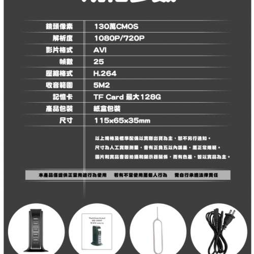 📹帆船排插微型攝影機1080P📹